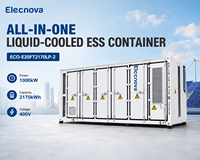 Système de stockage d'énergie par batterie lithium-ion LiFePO4 Elecnova 1000 kW 1 MWh avec refroidissement liquide pour application en conteneur ESS raccordé au réseau