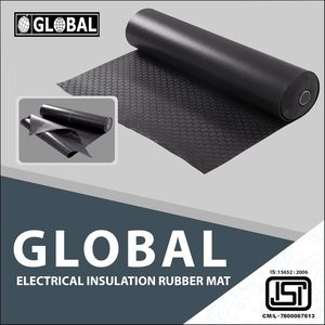 Global Electrical Insulation <b>Rubber</b> Mat Class B 11KV Anti Skid Safety <b>Flooring</b> for Electrical Panels and Switchgear Rooms - Product Image 1