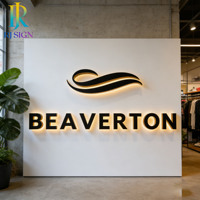Fabricant de panneaux LED personnalisés pour entreprises, lettres en relief 3D illuminées, signalétique publicitaire pour bâtiments commerciaux