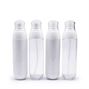Özel ücretsiz örnek 50ml 100 ml 120ml 150ml plastik sis sprey şişesi PETG şişeleri beyaz plastik sprey şişe cilt bakımı için