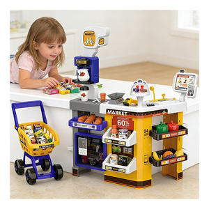 Juguete de Caja Registradora, Juego de Supermercado, Mostrador de Compras, Escáner, Cesta de Compras, Juego de Roles, Juguetes Educativos para Niños - Product Image 5