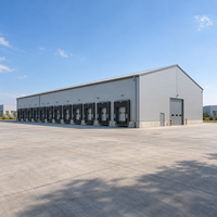 Entrepôt préfabriqué à structure métallique haute résistance, résistant à la corrosion, atelier métallique, stockage logistique, bâtiment durable