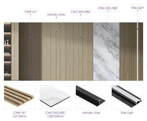 Wall Wood Grain Many Styles Customizable Combination Interior Wall Panels Wood Veneer Wpc Wall Panel