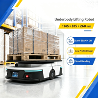 Formation Gratuite JS-U1500-DLP Robot Mobile Autonome (AMR) de 1500 kg avec Code QR Laser, Dispositif de Levage AGV Sans Rail et Batterie 48V 21Ah