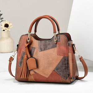 Color Blocked Women's Bucket <b>Bag</b> Large Capacity Shoulder <b>Crossbody</b> <b>Bag</b> Everyday Use <b>Summer</b> 2024 - Product Image 3
