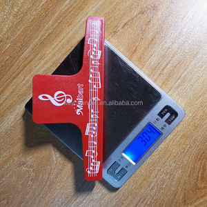 Bureau école logo personnalisé publicité pinces rouges grande grande longue pince en plastique papier pince à lime longue partition musicale pince à <span class=keywords><strong>musique</strong></span> - Product Image 6