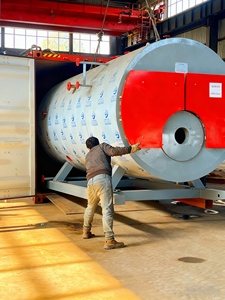 Chaudière à vapeur à tubes de fumée à trois passages à retour humide série WNS pour usine de caoutchouc - Product Image 6