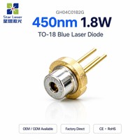 Pointeur laser 450 nm 1800 mW GH0631IB2GC TO-18 5,6 mm Diode laser bleue pour alignement industriel, niveau laser