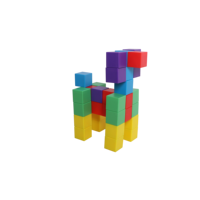 40 Piezas de Cubos Magnéticos Coloridos STEM para Niños, Bloques de Construcción Magnéticos Educativos Preescolares para Niños, Juguetes de Construcción