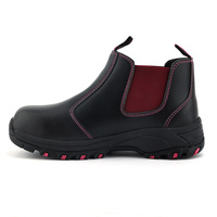 Chaussures de sécurité unisexes en cuir véritable, semelle en caoutchouc durable, doublure en mesh respirant, protection tout temps pour le travail