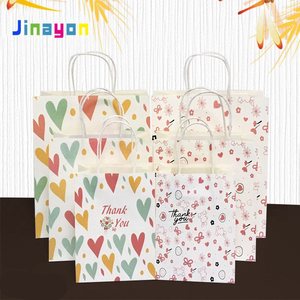 Nueva bolsa de compras de papel de encargo <span class=keywords><strong>verde</strong></span> Kraft Blanco Bolsa de papel reciclado con <span class=keywords><strong>mango</strong></span> - Product Image 1