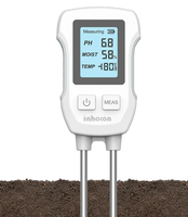 Nouveau testeur de sol de température et d'humidité de pH trois-en-un à double sonde portable intelligente adapté aux terres agricoles et aux gardes