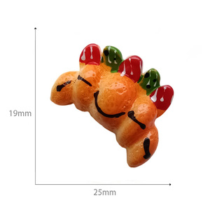 Nouveau mignon enfants maison de poupée jouer elfe accessoires bricolage accessoires Miniature pain Flatback résine charme - Product Image 5
