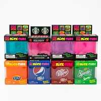 Nouveauté 2026 : Jouets sensoriels Needoh Cube Dr Pepper Squishy X Fanta Nice Cube, jouet anti-stress Squishy à remontée lente en sucre de malt