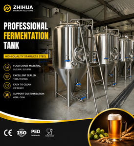 Fermenteur de bière conique commercial en acier inoxydable AISI 304 de 1000 L en stock pour brasserie - Product Image 5
