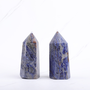 Quartz naturel Sodalit/pierre veine bleue Points cristaux de pierres précieuses pierres de guérison pour la décoration de la maison - Product Image 6