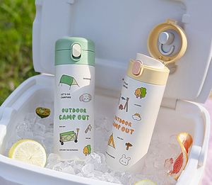 380ml Stainless Steel Portable Water <b>Bottle</b> with Insulation for Both Hot and Cold Drinks, Simple Design - Product Image 6