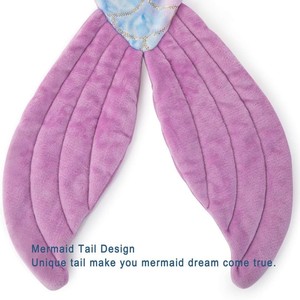 Mermaid Tail Blanket for Girls All Seasons Soft Premium Colorful Fish Scale Design <strong>Snuggle</strong> - Product Image 4