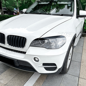 สติ๊กเกอร์ติดคิ้วไฟหน้ารถยนต์สีดำเงา/ลายคาร์บอน สำหรับ BMW X5 E70 ปี 2008-2013 - Product Image 5
