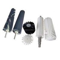 Brosse à rouleau industrielle OEM sur mesure en nylon haute densité pour le nettoyage/polissage des machines d'impression textile
