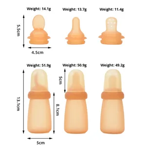Cuillère à riz en silicone multifonctionnelle <span class=keywords><strong>pour</strong></span> nourrisson, type à presser, vaisselle complémentaire <span class=keywords><strong>pour</strong></span> la mère et le nourrisson. - Product Image 3