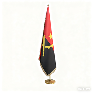Drapeaux nationaux personnalisables de qualité supérieure-Options de support de bureau et de sol pour une utilisation diplomatique, commerciale et de bureau - Product Image 2