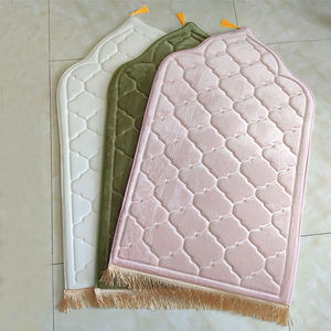 Premio islamico imbottito musulmano preghiera tappeto sottile ciniglia intrecciata Tapis De Area di preghiera <span class=keywords><strong>tappeti</strong></span> set stile turco Premium tappeto di preghiera - Product Image 5