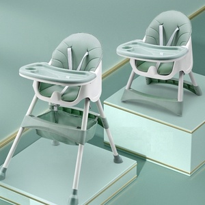 Silla plegable multifunción de madera para niños y bebés, silla alta de alimentación para niños, comedor portátil de plástico, silla alta de <span class=keywords><strong>trona</strong></span> para bebés - Product Image 5