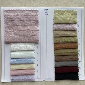 Siêu Mềm Màu Nhuộm Trọng Lượng Nhẹ Satin Tái Chế Chenille Sọc 100% Polyester Vải Cho Quần Áo