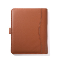 Porte-documents A4 en similicuir personnalisé avec logo, bloc-notes, organiseur de documents, porte-cartes de visite, bloc-notes
