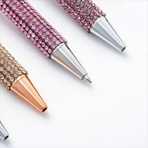 High End Elegant Glitter Ballpoint Colorful Metal <b>Retractable</b> <b>Pen</b> With Custom Logo Promotional Stylish Gift and Medium Point - Product Image 3