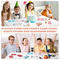 Ensemble de 7 jeux de cartes classiques en papier pour enfants (Go Fish, Old Maid, etc.) Cadeaux de fête emballés pour plus de 4 ans, en boîte