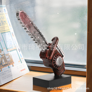 Motosierra Simulada de Resina, Adorno Artístico para Decoración del Hogar, para Sala de Estar, Dormitorio, Entrada - Product Image 4