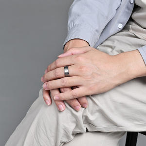 Tungsten Steel Cross <b>Ring</b> 8mm Black Laser Engraved Fashion Simple Design Women's Gift Jewelry - Product Image 4