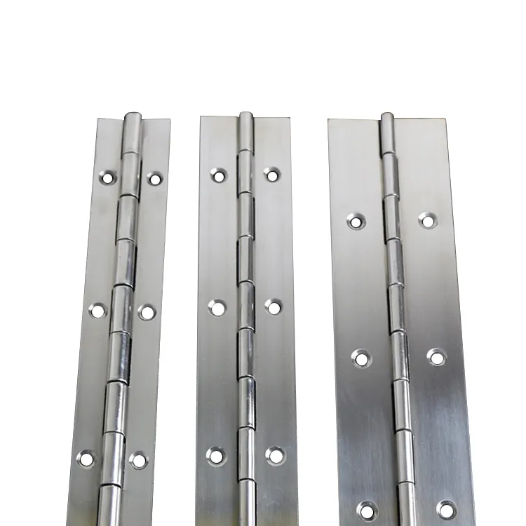 1"*72" Stainless Steel 304/201 Customized Continuous Piano Hinge 270 degree 25*1800mm thickness 0.02"/0.5mm OEM Custom