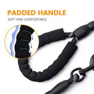 Correa de perro de lujo JF en rosa, nuevo estilo, cuerda de nailon resistente sin tirones con cómodo patrón de impresión de mango acolchado para entrenamiento - Product Image 4