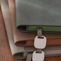 Carnet de notes professionnel A5 à couverture rigide avec surface en cuir souple, reliure piquée à cheval, emballage cadeau – Design personnalisable et couverture en tissu