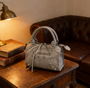 Nuova <span class=keywords><strong>Borsa</strong></span> a <span class=keywords><strong>Tracolla</strong></span> <span class=keywords><strong>Media</strong></span> Retrò di Alta Qualità in Pelle Scamosciata e Poliestere con Cerniera, Casual e Alla Moda per Donne - Product Image 3