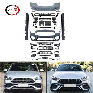 CZJF Embouts d'échappement de lèvre arrière modifiés Diffuseur arrière Pare-chocs avant Kits de carrosserie pour Benz Class <span class=keywords><strong>W206</strong></span> 2022 Changé en AMG635 - Product Image 2