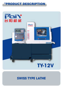 <span class=keywords><strong>CNC</strong></span>-Präzisions-Doppelspindel 5-Achsen-Automatik für Typ-Drehmaschine TAIYANG TY-12V 0,005mm Genauigkeit 100-6500 U/min Spindel - Product Image 3