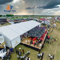 Tente d'exposition pour salon professionnel, structure en aluminium, grand auvent événementiel, abri portable pour fêtes et mariages, chapiteau commercial extérieur pour foire