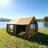 Tente de camping gonflable H.H CAMPER à double couche pour toutes les saisons, tissu Oxford 600D, imperméable à l'eau >3000 mm, ouverture automatique rapide, 6-10 personnes