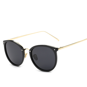 Gafas de Sol Polarizadas Redondas de Metal para Mujer, con Protección UV400 Cat.3, Diseño Moderno y de Alta Calidad - Product Image 2