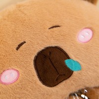 En gros, Peluche Capybara Mignonne Rose en Forme de Cochon, avec Pochette à Collation et Petites Boules en Peluche, Coussin Rembourré, Décoration d'Intérieur, Cadeaux de Fêtes
