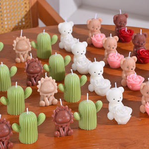 Vela de Osito de Peluche de Dibujos Animados Hecha a Mano para Decoración del Hogar, Velas Aromáticas de Animales Lindos al por Mayor para Regalos de Baby Shower, Fiestas de Cumpleaños - Product Image 6