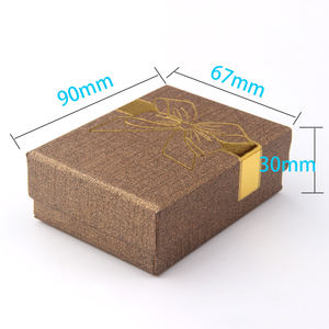 Boîte à bijoux pour collier et boucles d'oreilles, boîte à bagues, boîte à bijoux fantaisie personnalisée, petite boîte rigide en carton, <span class=keywords><strong>papier</strong></span> dur, vente en gros, écologique, luxe - Product Image 2