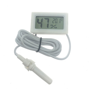 HT-3 Digital Thermometer Hygrometer Wired Indoor Car Pet Temperature Humidity Monitor Black White Version - Product Image 5
