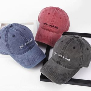 Casquettes de baseball vintage en coton non structuré à 6 panneaux avec boucle métallique, logo brodé personnalisé, effet délavé et vieilli, style Dad Hat, vente en gros - Product Image 6