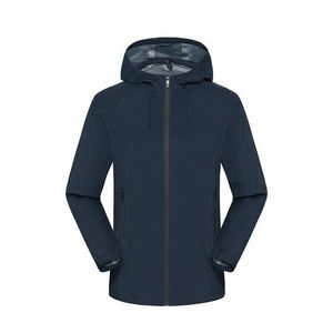 Blouson d'extérieur léger et imperméable pour homme, en Spandex haute performance, respirant, avec fermeture éclair, motif imprimé, coupe-vent, grandes tailles - Product Image 3