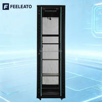 Armoire serveur réseau 42U sur pied avec porte en maille, boîtier de commutation intérieur 19 pouces, protection IP20, 600x800MM, en stock